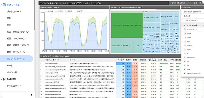 自動生成レポート画面03